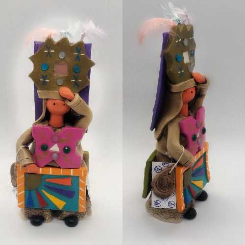 Artesanía Cerámica Souvenir Premium Danzante Pujili 11cm