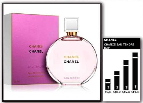 CHANEL KVEPALAI │ CHANCE EAU TENDRE │ 100ml - 59 €